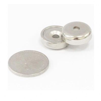 China Industrial Powerful Cup Magnets Rare Earth Magnet Industrial Strength Round Base Universal Neodymium Magnets With Screws for sale