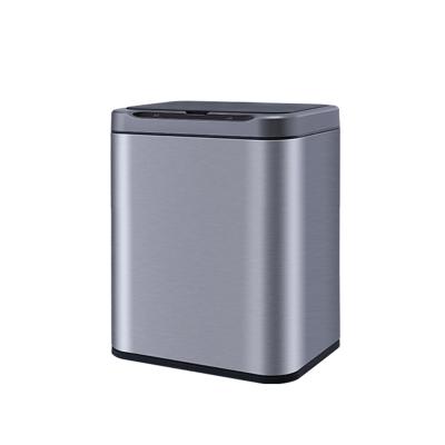 China High Quality Viable Sensor Trash Can Stainless Steel Bin Sterilization Home Bestselling USB Home Kitchen Garbage Trash for sale