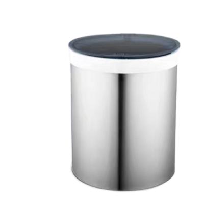 China Dedicated High Quality Modern Viable Stainless Steel Trash Basket Waste Bin Bathroom Living Room Mini Office And Desk for sale