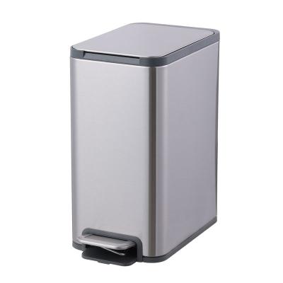 China Cheap price viable hot selling high quality stainless steel trash can household pedal trash can for sale