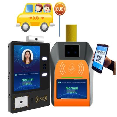 China Hotels/bars/support validador NFC and QR code scanner hospital company/bus/supermarket EMV bus with vehicle onbaord temperature detection sensor for sale