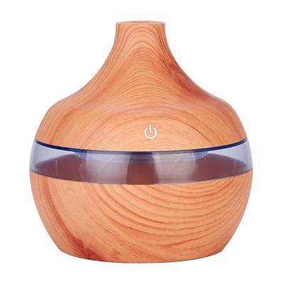 China Shenzhen Adjustable Wooden Humidifier Air Purifier Ultrasonic Air Diffuser Cool Mist 7 Color Led Flash Mini USB Humidififer for sale