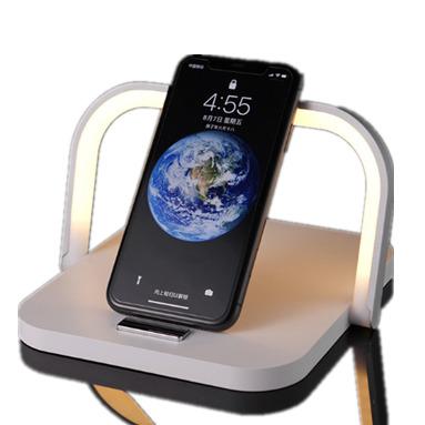 China Adjustable LED Lamp New Universal Instant 3 in 1 Fast Qi Wireless Charger Dock Charging Station with USB Cable Protection for iPhone 12 pro 11 XS XR for sale