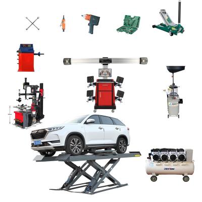 China Auto Maintanence Hot Selling KADIK 4 Ton Four Wheeled Instrument in Large Car Scissor Lift and Automobile Floor Alignment for sale