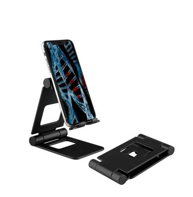 China Mobile Aluminum Folding Mobile Phone Stand Aluminum Alloy Desktop Stand Metal Desktop Cell Phone Stand for sale