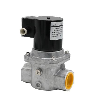 China Gas burner accessories the JATE solenoid valve TYPE-TE4040 LPG brand industrial gas burner safety solenoid control valves for sale