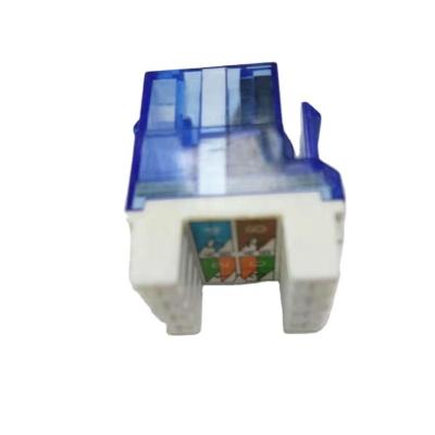 China Structure cabling system crown rj45 trapezoidal UTP jack with LED for sale