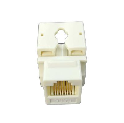 China Structured cabling system BK-1001-C6 CAT6 UTP 90 degree Trapezoidal Jack rj45 modular jack for sale