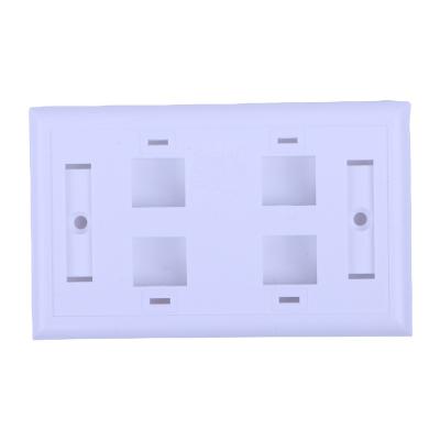 China Hot Selling Cat5 Cat6 Cat7 RJ11 RJ45 2 Left Type 7*114 Networking ABS Boao Faceplate for sale