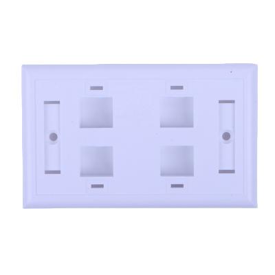 China Ethernet Network BF1019 5 PORTS WALL DISH FACEPLATE FOR CAT5E CAT6 CAT6A CAT7 CAT8 for sale