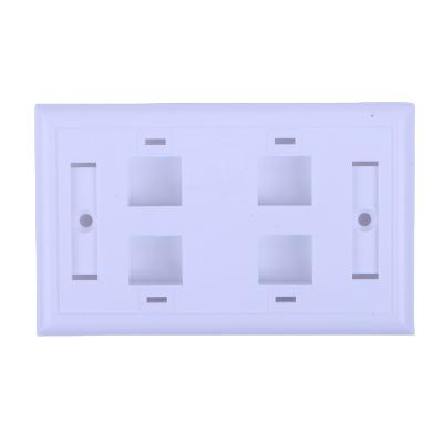 China Ethernet Network Wall Plate 3 Ports BF1019 Faceplate For cat3 cat5e cat6 cat6a cat7 cat8 for sale