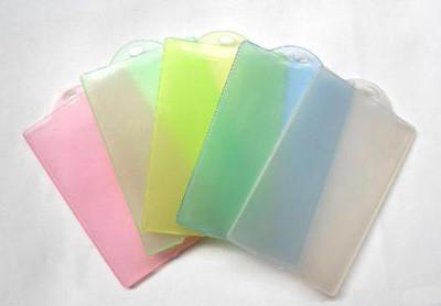 China Waterproof soft transparent card plastic holder / hard plastic holder for sale