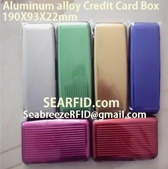 China Aluminum alloy credit card box, Stainless steel card box, European & American styles for sale