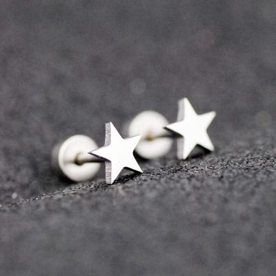 China Rose Owl Star ECG Style Elephant Tree Fashion Stainless Steel Vintage Customized Stud Earrings Screw Back With Box for sale