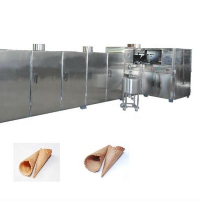 China Tunnel Type Big Capacity Snack Plant Ice Cream Cone Making Machine for sale