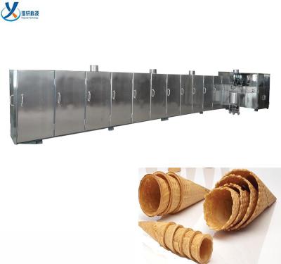 China High Efficiency Mass Production Ice Cream Waffle Sugar Cone Baking Equipment for sale