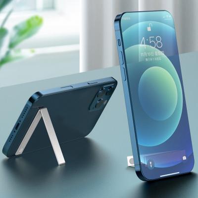 China Foldable Phone Holder Aluminum Alloy Phone Holder Adjustable L-Shaped Desktop Swivel Stand Holder With Hanging for sale