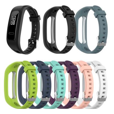 China For Huawei Band 3E & 4E Wrist Strap For Honor Band 4 Running Version Smart Wristbands Watch Accessories Soft Silicone Wristband Huawei Band 3E & 4E for sale