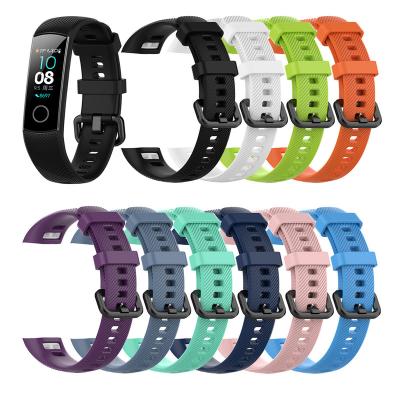 China Silicone Wrist Strap For Honor Band 4 5 Accessories Replacement Smart Wristbands Strap For Honor Band 5 Wristband For Honor Band 4 5 for sale