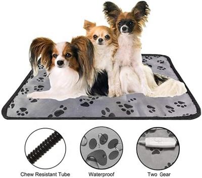 China Hot Selling Pet Mat and Electric Rechargeable Heating Blanket and Bed with Chew Resistant Steel Rope for sale