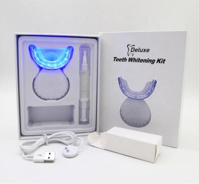 China Fast Use Home Radio Rechargeable LED Light Teeth Whitening Kit With Gel Pen for sale