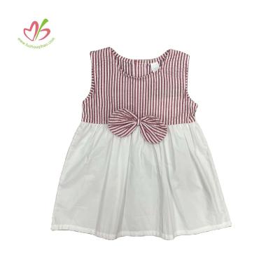 China OEM Breathable 100% Cotton Gingham Kids Dress Girls Clothing Teen Boutique Sweet Feeling Sleeveless Dress for sale