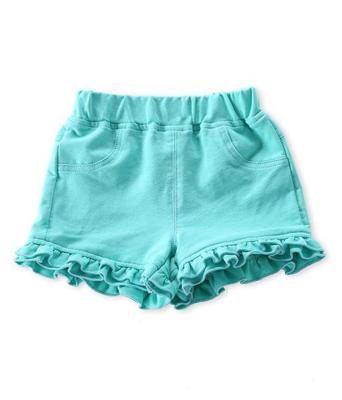 China Breathable Candy Color Babies Shorts Cotton Kids Ruffle Short Pants For Toddler Girl for sale