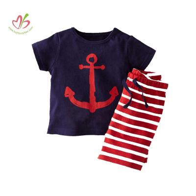 China Soft Hand Kids Clothing Set Boys Summer Casual Children Clothing Sets Kids Clothing Sets for sale