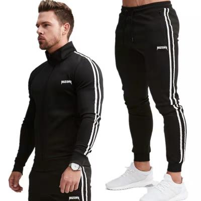 China Custom Logo Training Fitness Sportswear Trousers Sustainable Two Piece Set Mens Tracksuits For Winter for sale