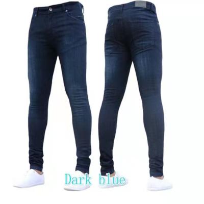 China Autumn Winter New Men Fashion Breathable Casual Pants Skinny Jeans Slim Denim Gaiters Mens Trousers for sale