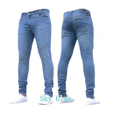 China Autumn Winter New Men Fashion Breathable Casual Pants Skinny Jeans Slim Denim Gaiters Men Trousers for sale