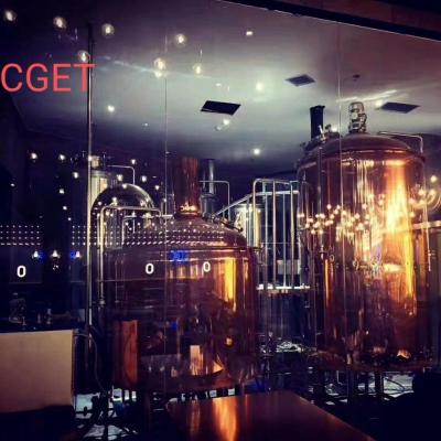 China Brew beer copper and stainless steel brewhouse, fermentation vessels and complete system for sale