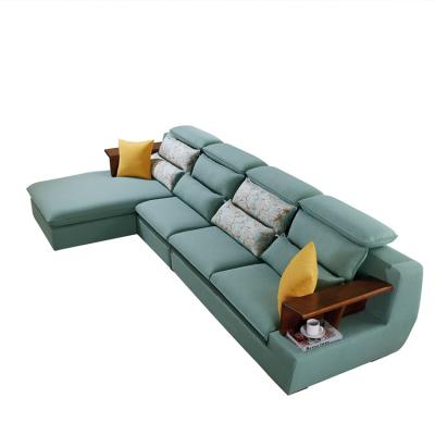 China Wholesale Simple Customizable Color Style Fabric Tufted Living Room Furniture Corner Sofa for sale