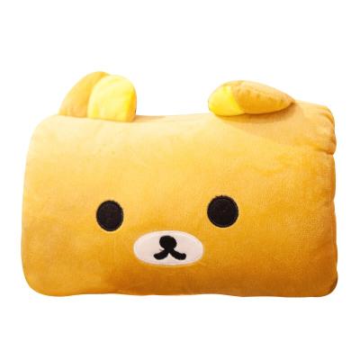 China Custom Plush Hand Warmer 100% Polyester/pp Cotton Winter Teddy Bear Hand Warmer Cute Animal Pillow for sale