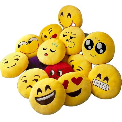 China Wholesale Custom Plush Toy Cute Cartoon Cushion Smiley Face Enmoji Pillows Soft Stuffed Animal for sale