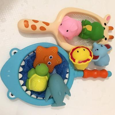 China Popular Fishing Toys Octopus Kids Bath Toys Baby Shower PVC Animal Shaped Plastic Floating Swimming Toy for sale