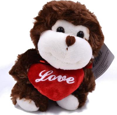 China 2020 Newest Hot Sale Eco-friendly Monkey Valentine's Day Plush Toys For Women Men Kids for sale