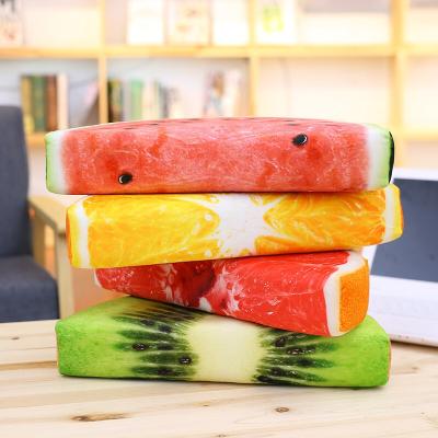 China 2020 Plush Customized Lovely Best Quality Fruit Slice Pillow Toys Soft Stuffed Plush Fruit Toys for sale