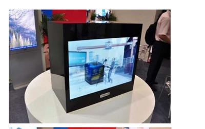 China Caja de presentación transparente del LCD de la exhibición de escritorio de la publicidad 3d para la fuerza en venta