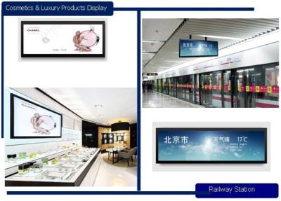 China 38 Inch Daylight Readable Stretched Bar Lcd Display 1000 Nits High Brightness for sale