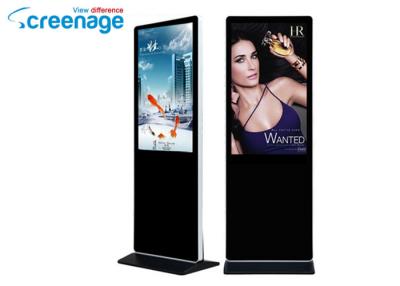 China Floor Standing Kiosk 1920 x 1080 , Infrared Touch screen Advertising Player for sale