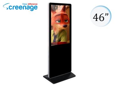 China 46 digital signage Totem Touch Screen Free Standing Display for sale