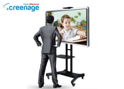 China Free Standing Sliding Smart Interactive Whiteboard Lcd Pc Interactive Smart Board for sale