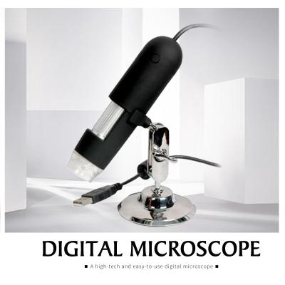 China Widely Used Portable Microscope 20x , 500x Magnifier8-LED Table Stand Mini USB Digital Microscope Endoscope Camera Magnifier with Stand for sale