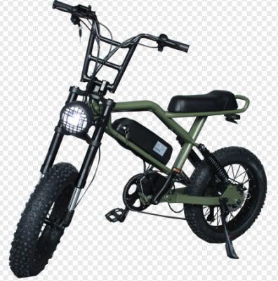 China 10ah 500W Fat Tire 20inch Unisex Electric Bike , Electric Bike Scooter Adult for sale