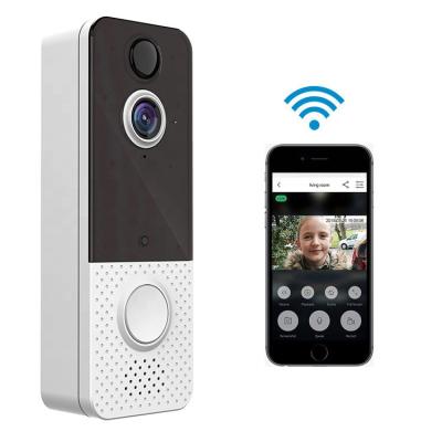 China Built-in 1080P Camera Night Vision Radio Waterproof Low Power Consumption Wireless Wifi Visual Doorbell with PIR Sensor for sale