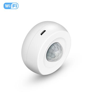 China WiFi PIR Motion Sensor USB Burglar Alarm WiFi PIR Motion Sensor USB APP Control Charging Infrared Home Automation for sale