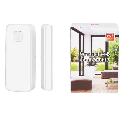 China Smart Home System Wholesale Low Power Consumption Tuya Vibration Sensor Alarm Door Window Wireless Sensor Smart Home Sensor for sale