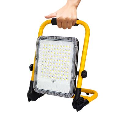 China 50W Portable LED Work Light 5000LM 4 Brightness Modes Adjustable Job Site Lights for sale