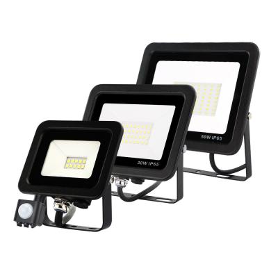 China 260V Security LED Floodlights Eave Mount 10 W 30 W 50 W Outdoor Motion Sensor Flood Light for sale